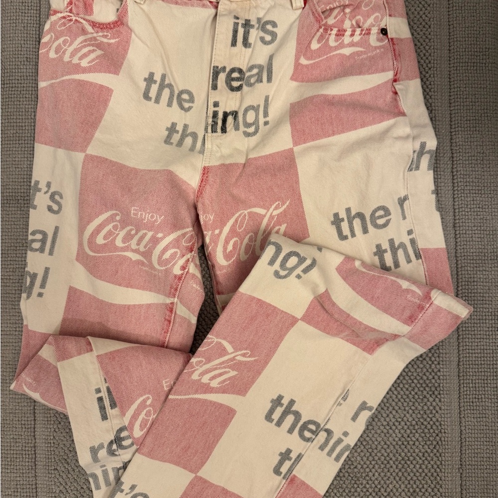 Rolla’s Coca-Cola Patterned Pants in Red and White